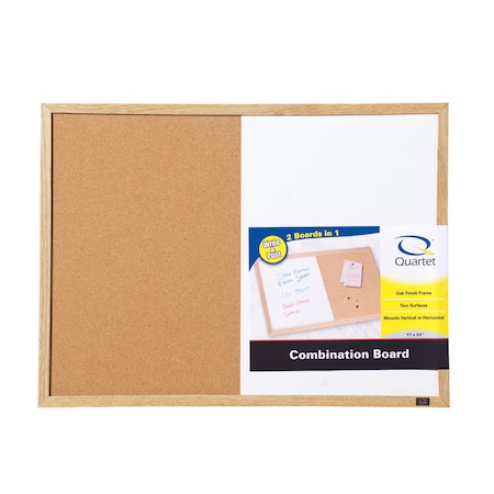 Quartet Quartet 17 in. H X 23 in. W Screw-Mounted Bulletin Board/Dry Erase Board 35-380402Q